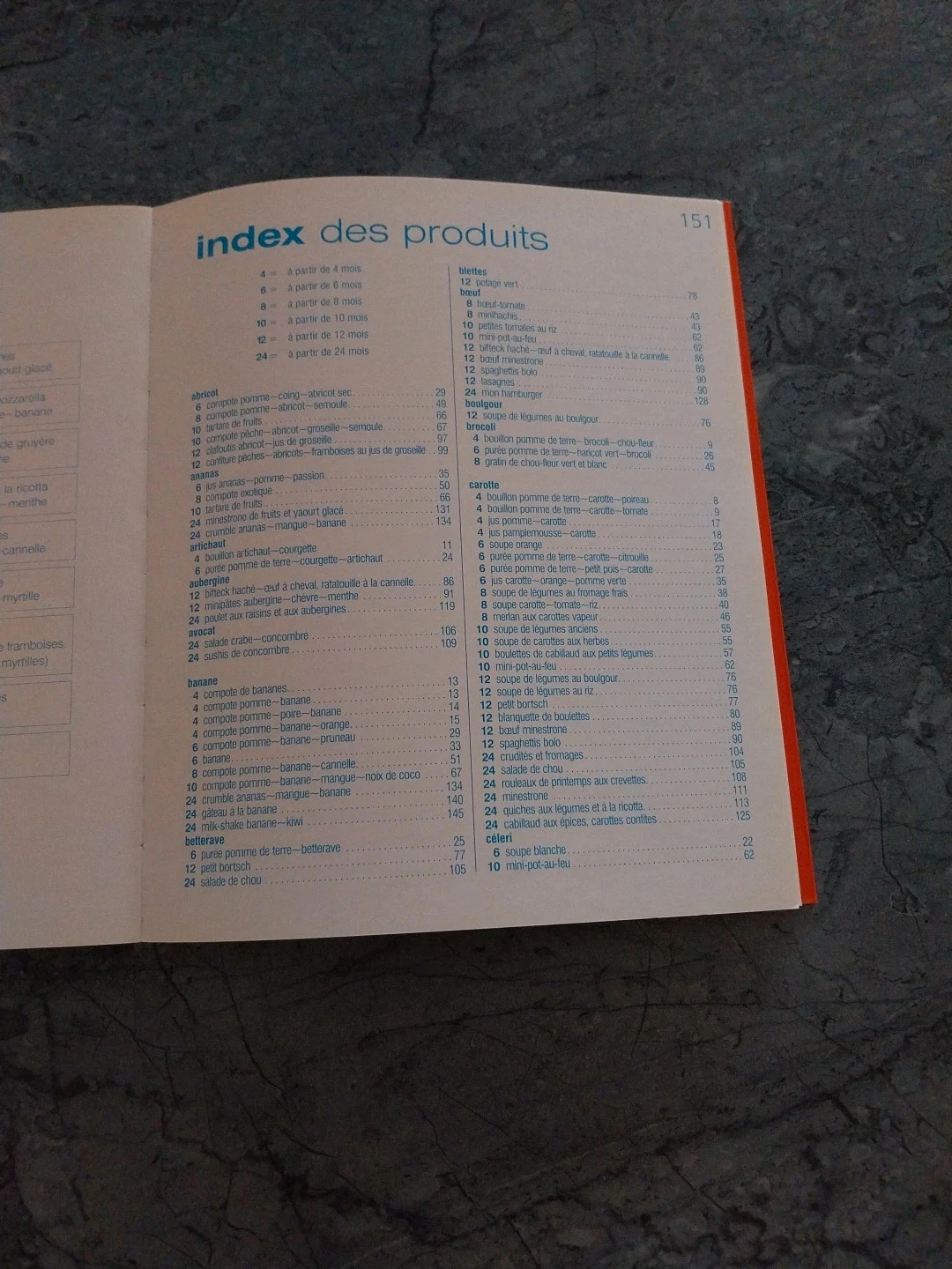 Livro de receitas "mes petits plat pour bébé" – photo 6